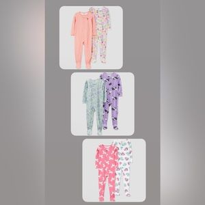 Toddler’s Girls’ Footed Pajamas